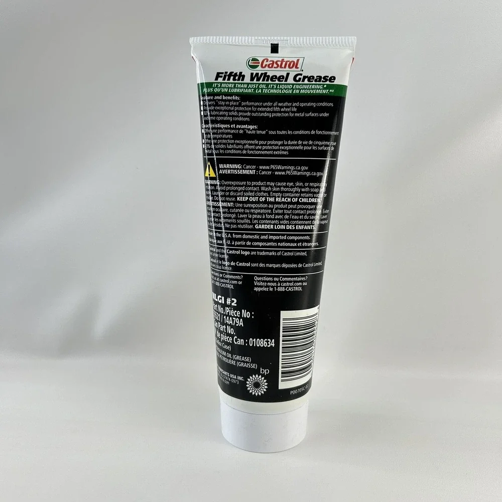 1 x Castrol 5th Wheel Grease NLGI #2 Camper Semi-Truck Goose Neck Trailer 8 oz